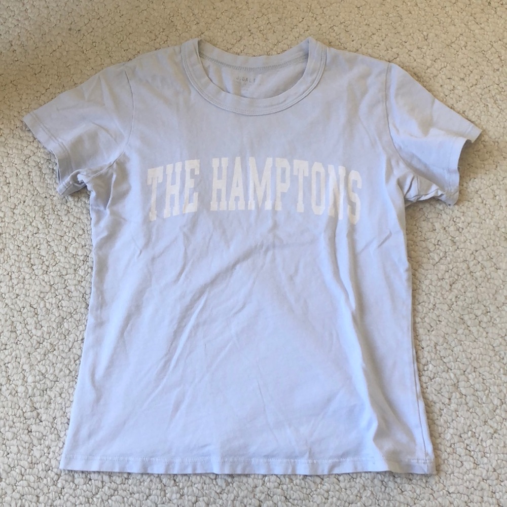 Brandy Melville “The Hamptons” Tee - Light Blue